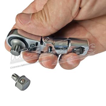 Preview: Müller 514600/KIT Spezial Steckschlüsselbitsatz XS mit UNI-Drive Gelenk-Ringratsche