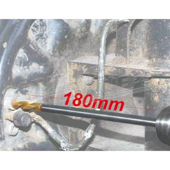 Müller 562186 Spiralbohrer linksschneidend 6,8 mm HSSE-TIN, XL-Ausführung 180 mm