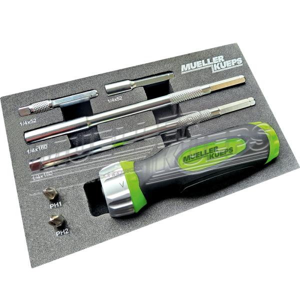 Mueller 706070 Ratcheting Screwdriver Kit, 7 pcs.