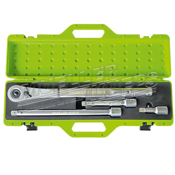 Müller 751000  Ratsche 3/4", feinverzahnt und verlängerbar, 4-tlg.